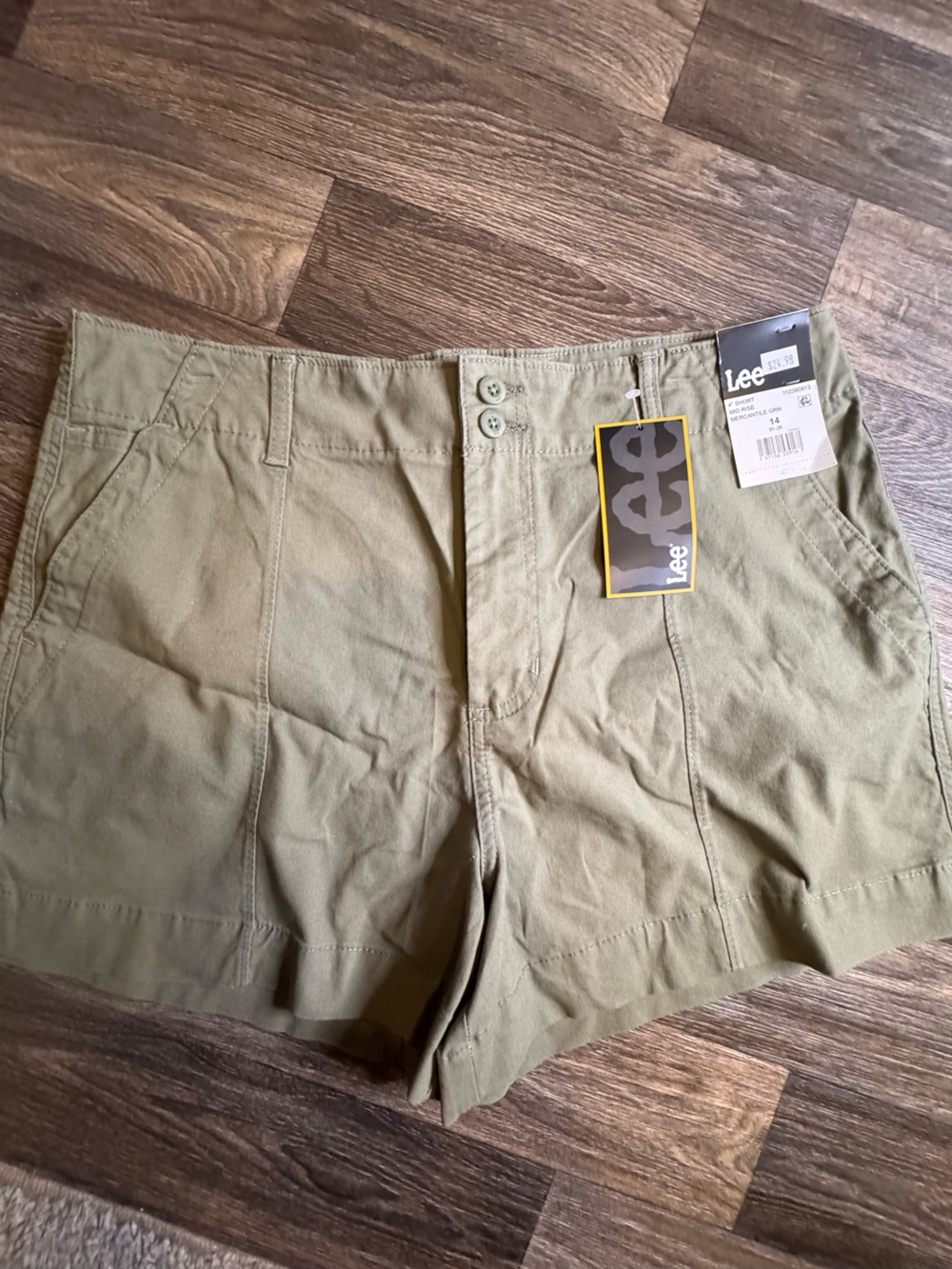 Lee Women's Olive Green Cotton Chinos